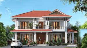 Thiết kế nhà ba gian hai tầng