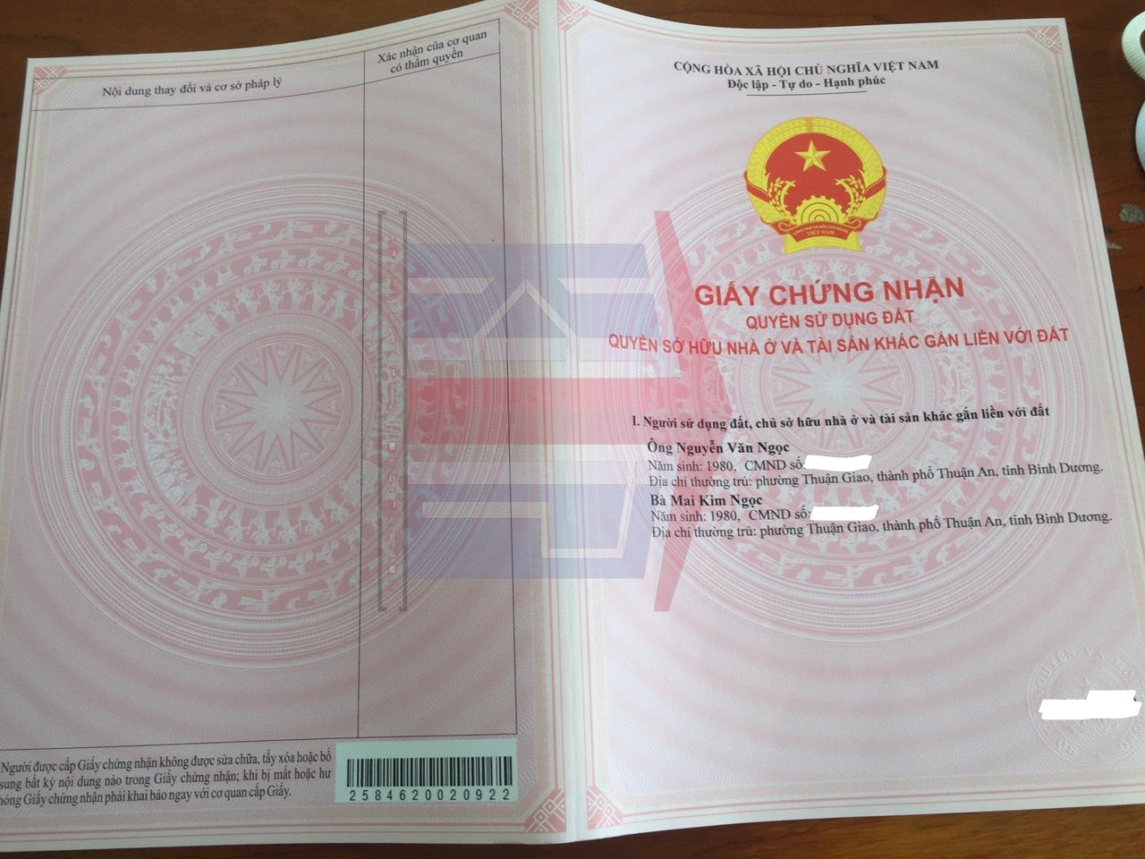 Giấy chứng nhận quyền sử dụng đất